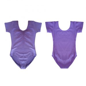 Short Sleeve Purple Leotard Size 10