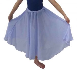 Long Chiffon Skirt Lilac