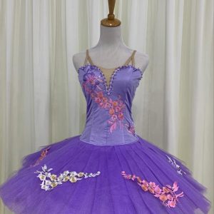 Purple Lilac Fairy Corset Bodice Tutu Costume